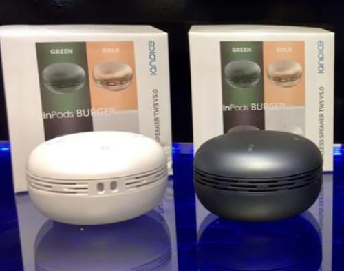 Caixa de som inpods hamburger mini bluetooth kapbom ka-8538