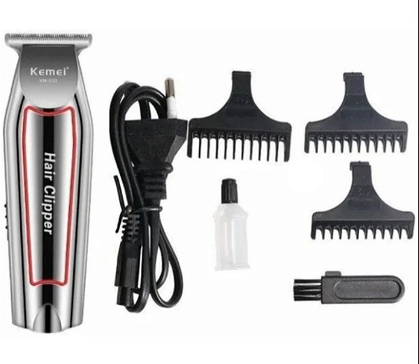 Maquina aparelho de barbear e corte de cabelo kemei km-032