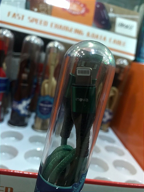 Cabo carregador de celular turbo tubete 1mt