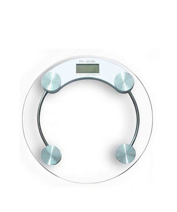 Balança de vidro digital de banheiro