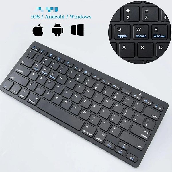 Teclado wireless bluetooth slim sem fio