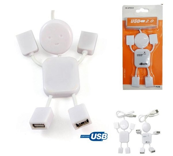 Hub extensor usb 4 portas 2.0 hi-speed