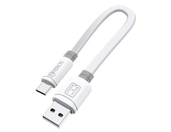 Cabo carregador curto usb tipo c