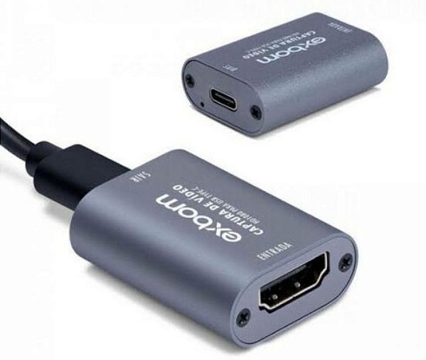Captura de video hd 1080 para usb tipo-c exbom cv-u3c100
