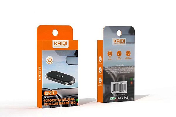 Suporte de celular veicular magnetico kaidi kd-6711
