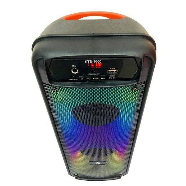 Caixa de som bluetooth/usb/tf/fm radio kts-1600