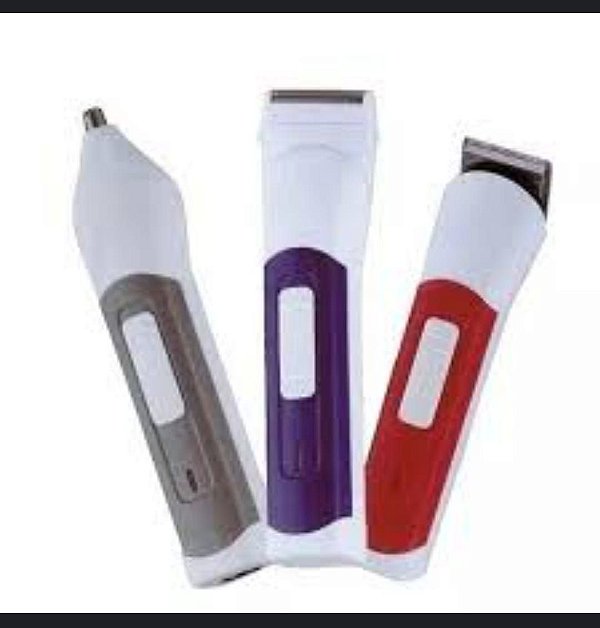 Maquina aparelho de barbear e corte de cabelo recarregavel 3 em 1 atomo mo-2011
