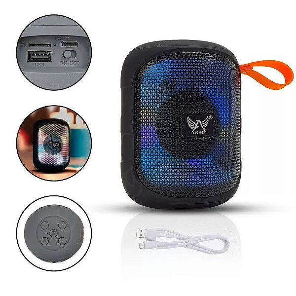 Caixa de som bluetooth atomo mo-175