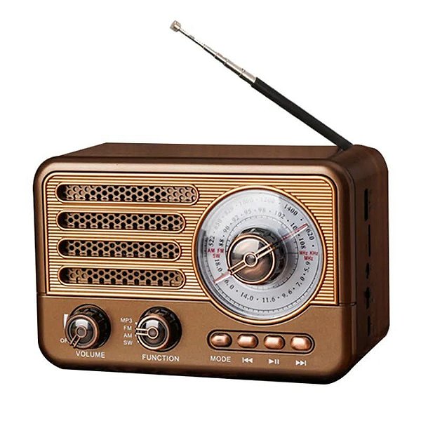 Radio retro am/fm/bluetooth/usb/tf lanterna recarregavel atomo mo-31t
