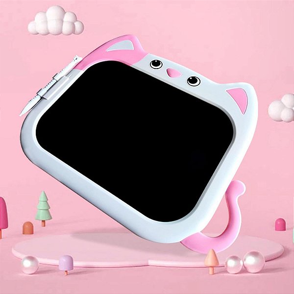 Lousa magica tablet infantil 12' rgb gatinho