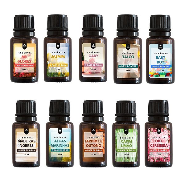 Essencia para aromatizador e difusor base agua 15 ml