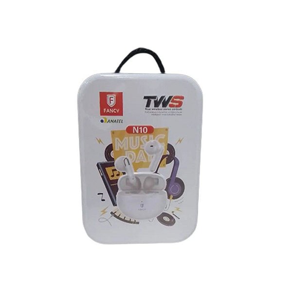 Fone de ouvido bluetooth fancy tws n10 branco