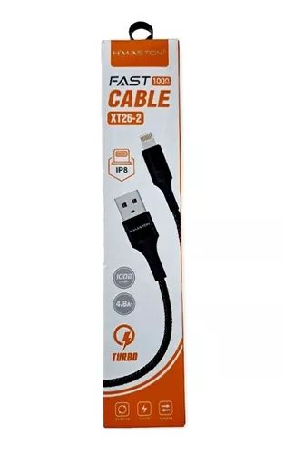Cabo carregador rapido h'maston 4.8a hb03-2 usb-ios