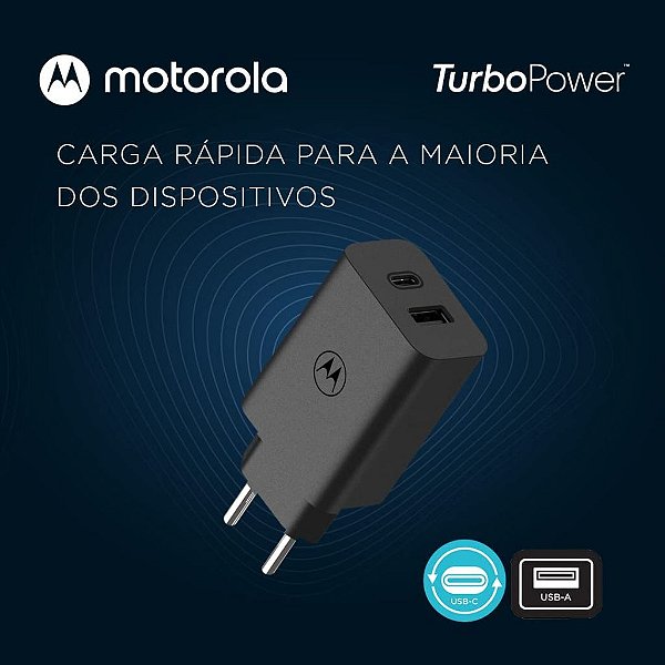 Fonte carregador usb-c 67w motorola original