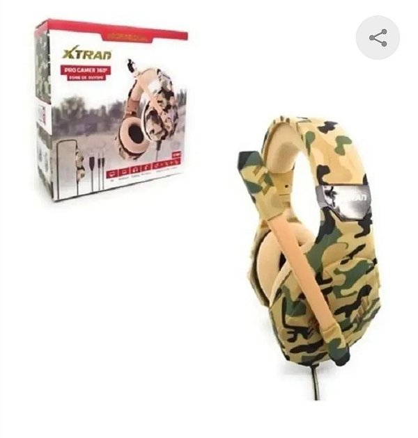 Fone de ouvido gamer profissional pc/notebook xtrad lc-821