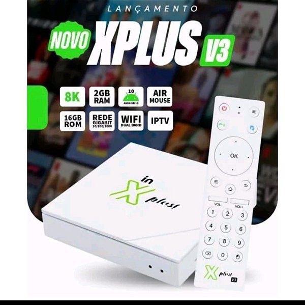 Tv receptor in x plus v3 lancamento 2023 2gb ram 16gb