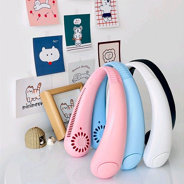 Ventilador portatil recarregavel de pescoço cooler ph-0183