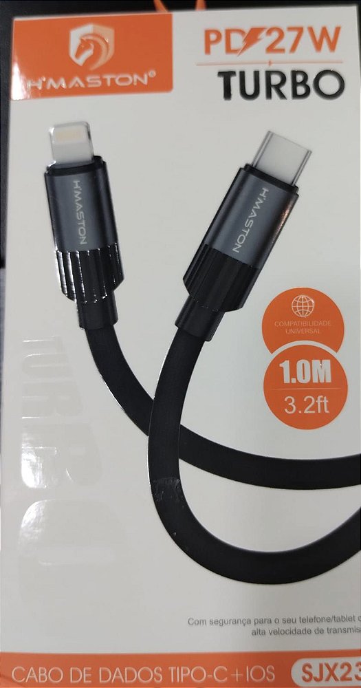 Cabo carregador para iphone tipo c turbo 30w