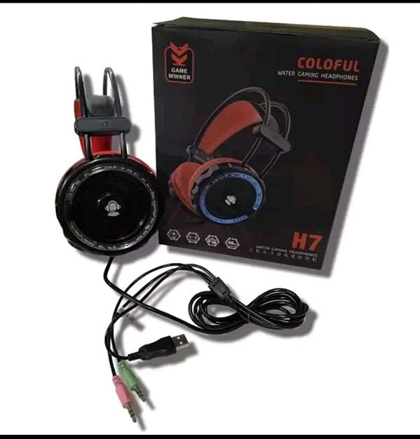 Fone de ouvido gaming headphone h7