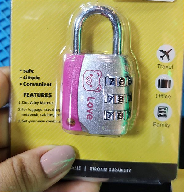 Cadeado segredo senha lock ch-17