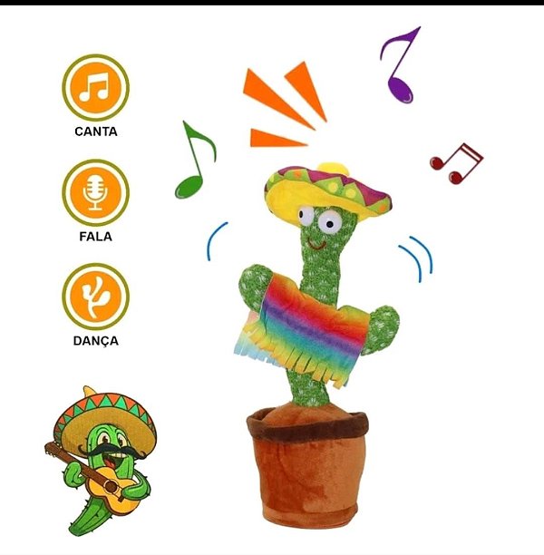 Cacto dancante a pilha