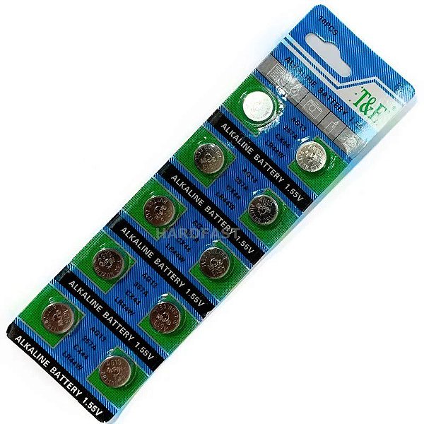 Pilha botao bateria lr44 ag13