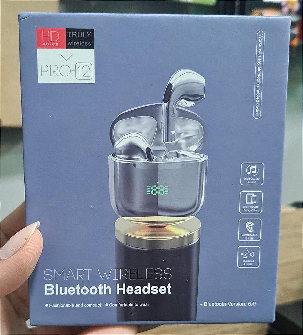 Fone de ouvido bluetooth pro-12