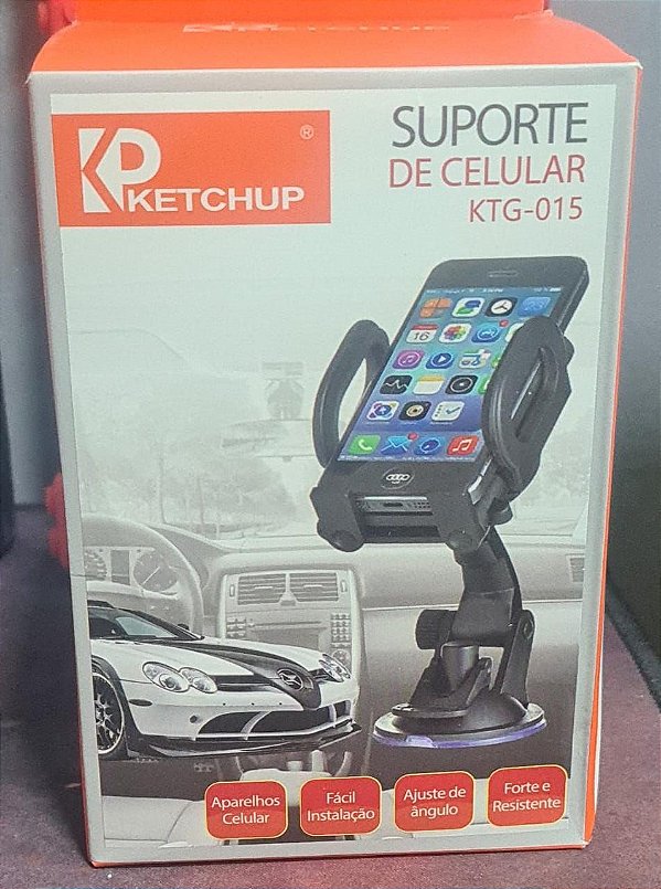 Suporte veicular para celular ketchup ktg-015