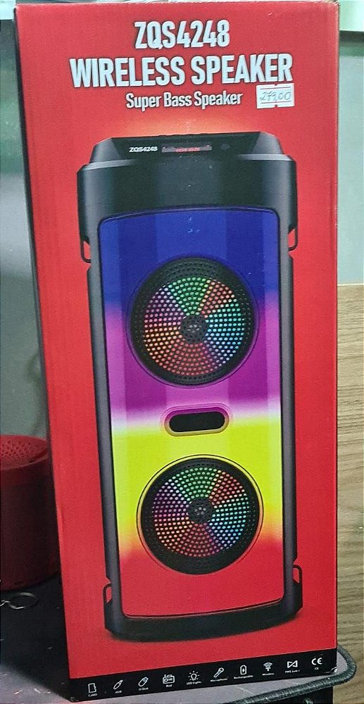 Caixa de som bluetooth wireless speaker zqs4248