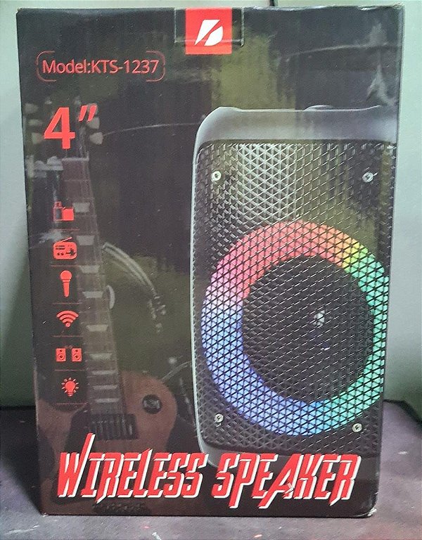 Caixa de som bluetooth wireless speaker kts-1237