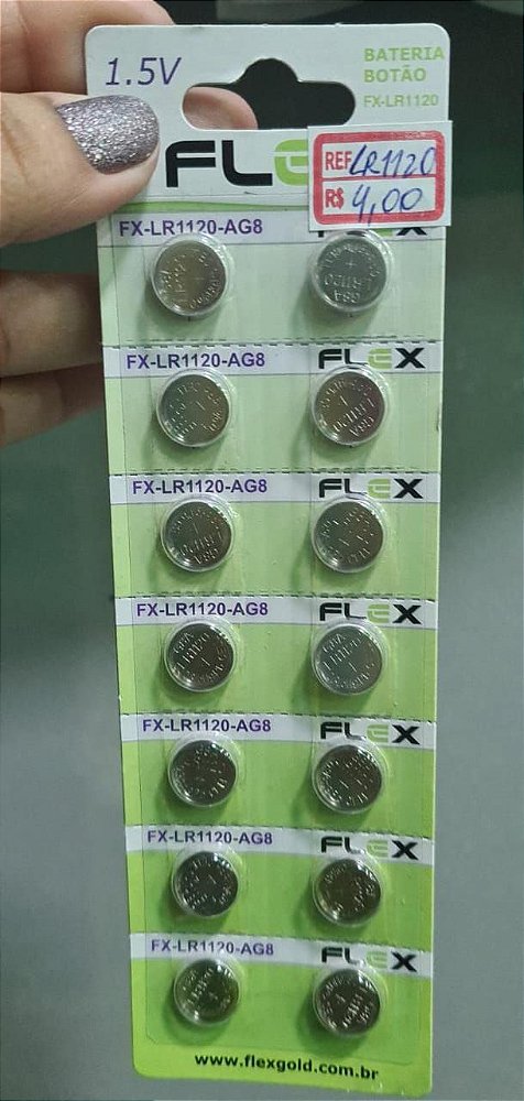 Bateria botao flex fx-lr1120