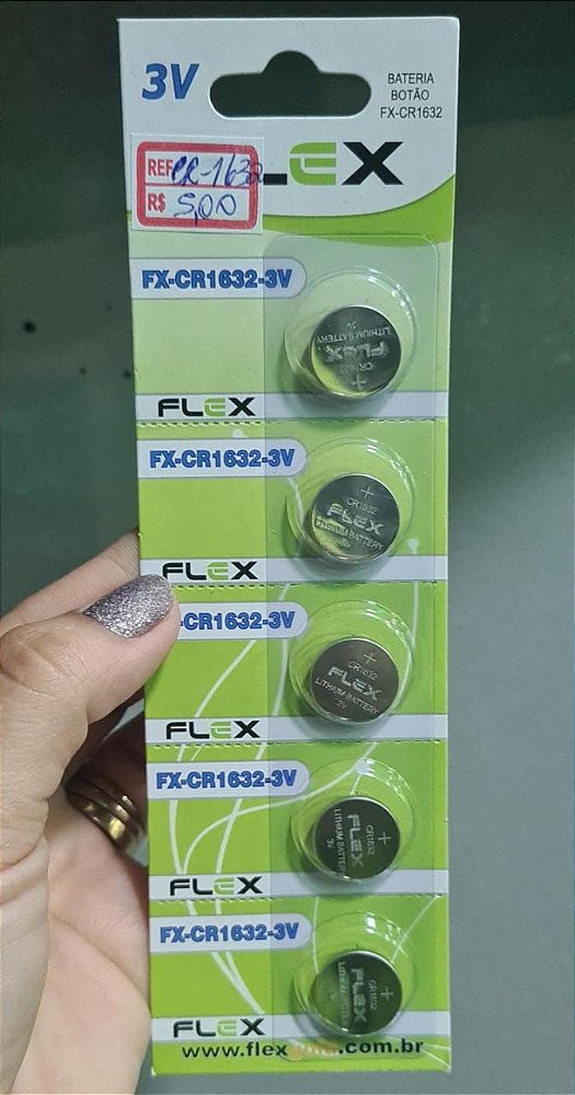 Bateria botao flex fx-cr1632