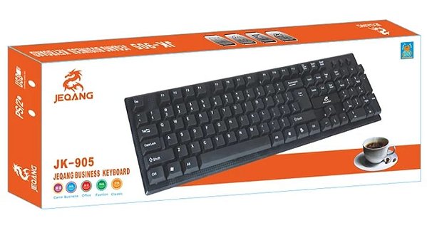 Teclado com fio jeqang business keybord jk-095