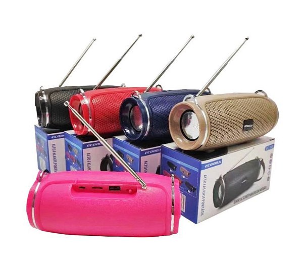 Caixa de som ecooda bluetooth ec-606 cores diversas