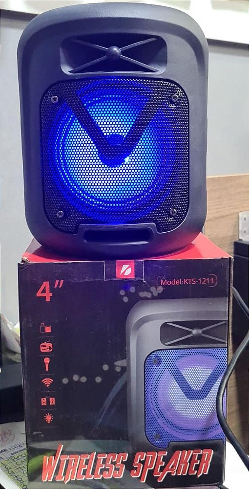 Caixa de som bluetooth wireless speaker kts-1211