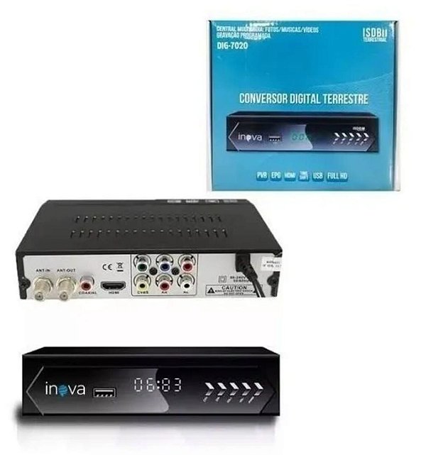 Conversor digital e gravador inova dig-7020