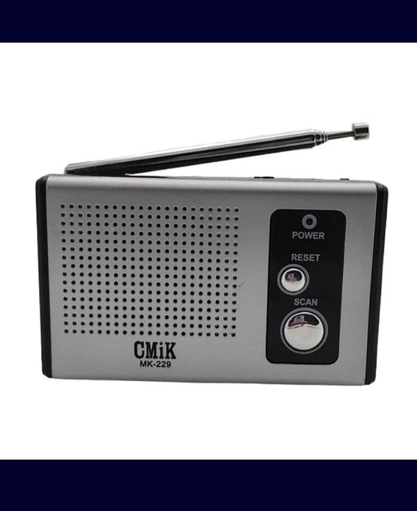 Mini radio de pilha portatil cmik mk-229