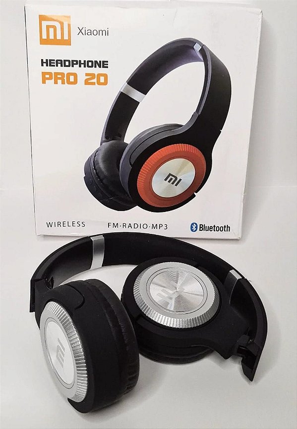 Fone de ouvido headphone pro 20 bluetooth sem fio