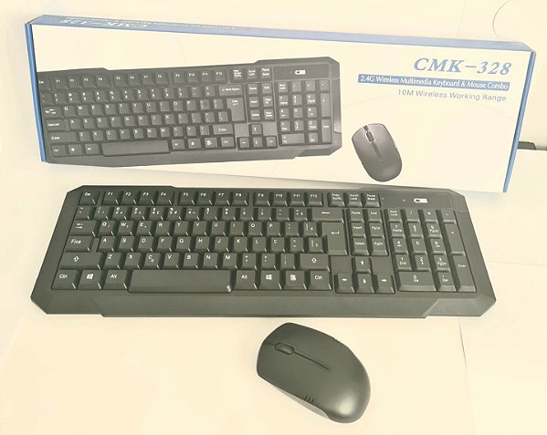 Kit teclado + mouse sem fio cmk-328