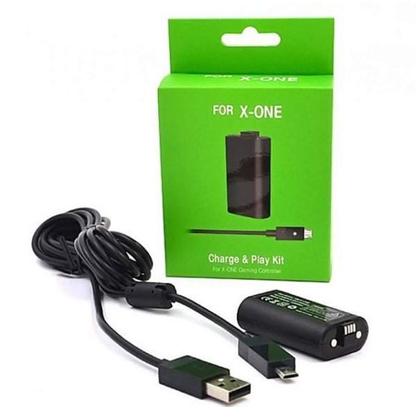 Kit bateria+cabo carregador controle de x-one