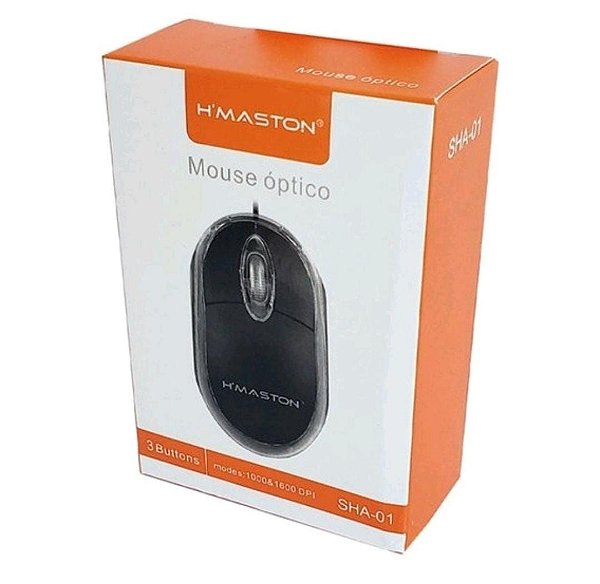 Mouse optico luz led h'maston sha-01