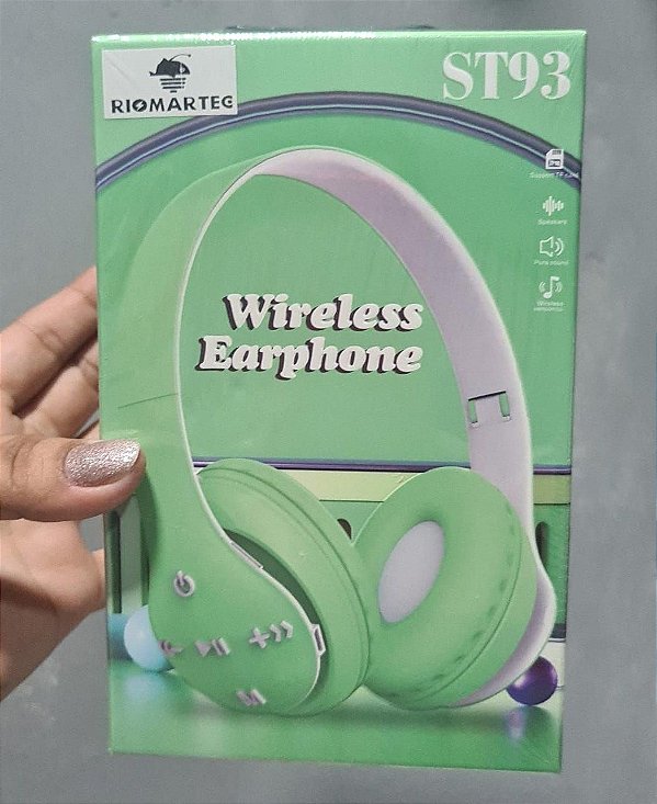 Fone de ouvido bluetooth headphone riomarteg st93