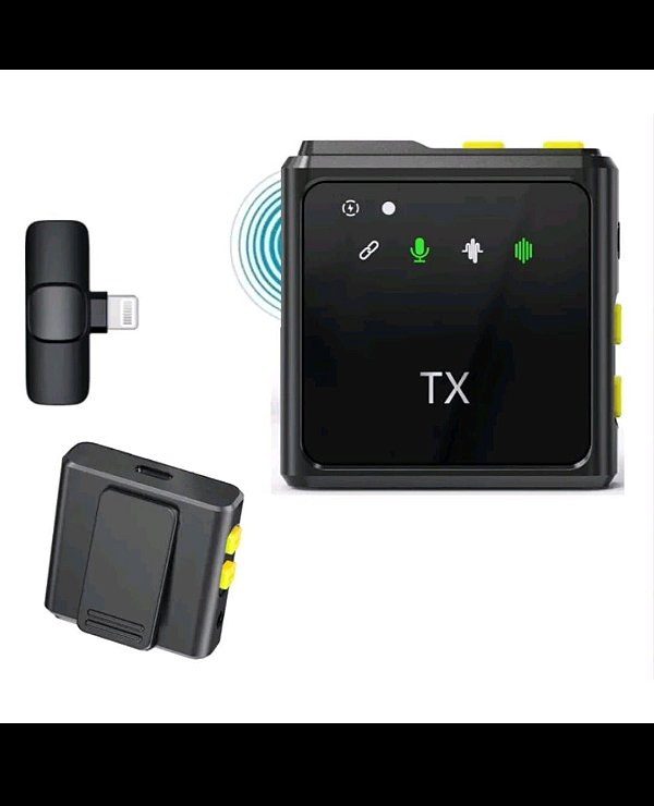Microfone de lapela wireless bluetooth 2 und f9 f9-ip-2in1