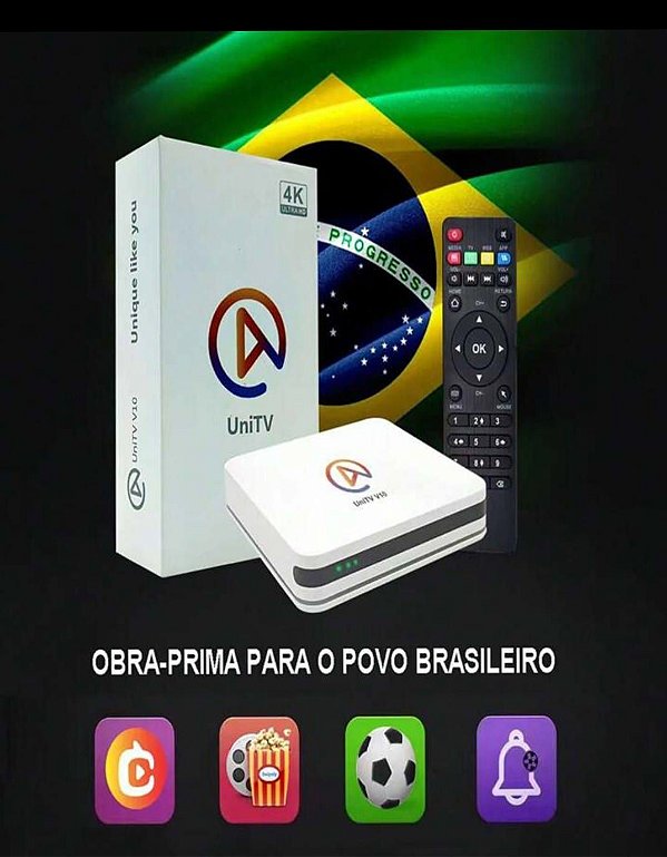 Receptor tv box unitv v10 4k like you