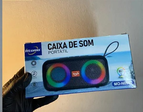 Caixa de som bluetooth/tf/usb/fm radio atomo mo-n051t