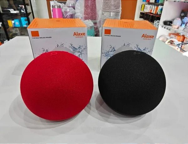 Caixa de som alaxe bluetooth/usb/fm radio recarregavel com led