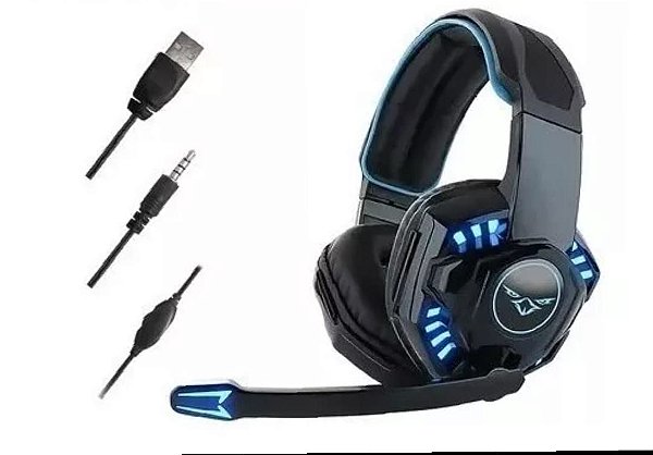 Fone de ouvido gaming headset com led ovleng gt81