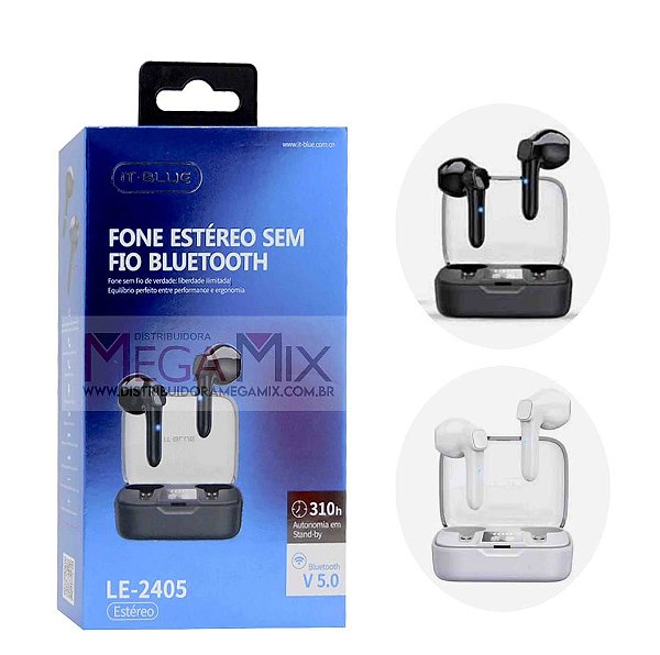 Fone de ouvido bluetooth it-blue le-2405
