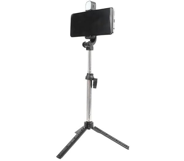 Tripe bastao de celular com controle bluetooth e ring light el-7003