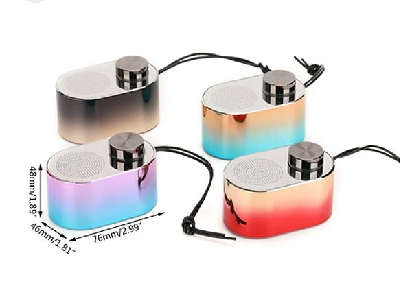 Caixa de som mini bluetooth e tf recarregavel h'maston m20